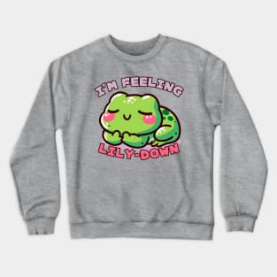 Tired frog Crewneck Sweatshirt